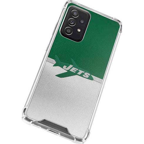 NFL New York Jets Vintage Galaxy A52 5G Clear Case
